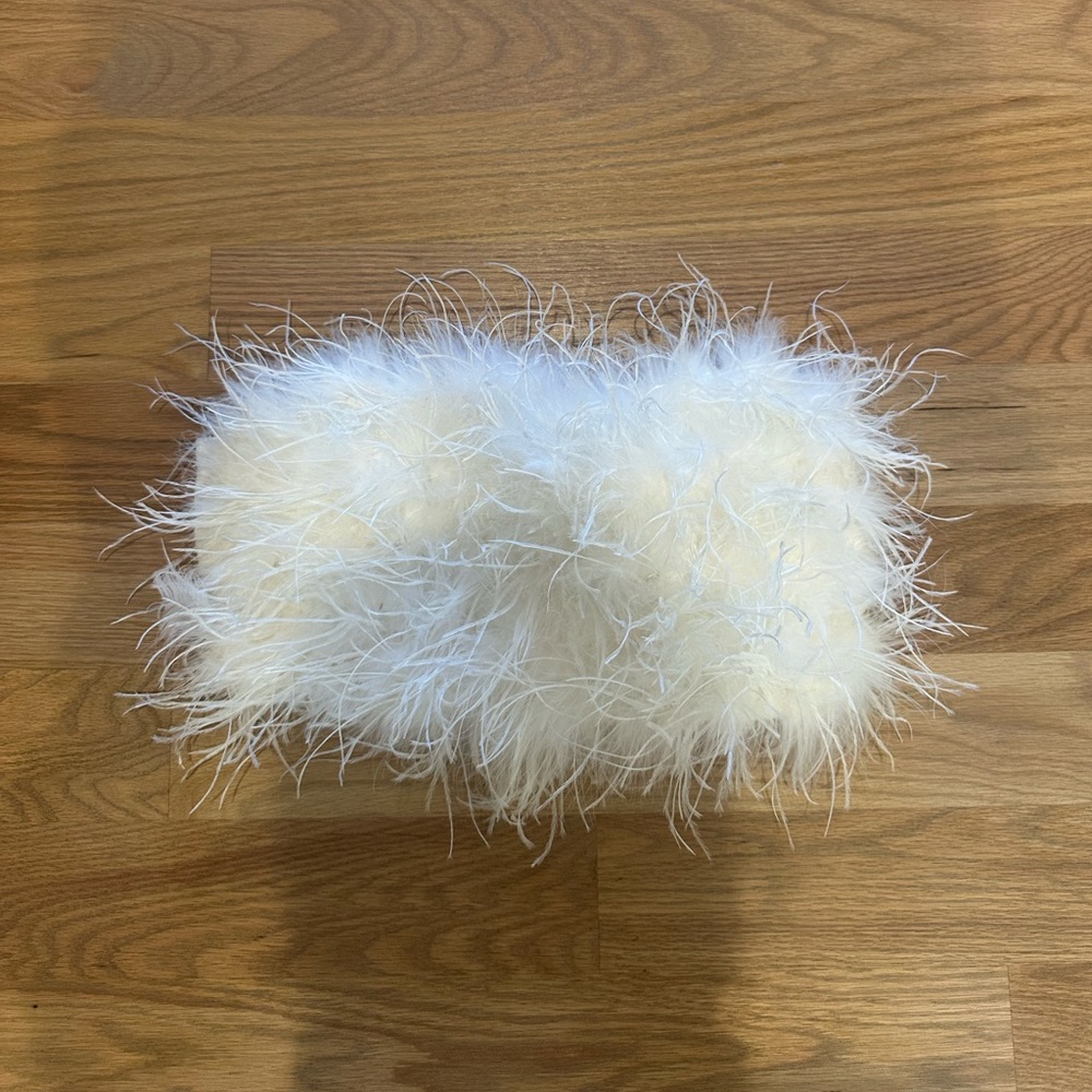 12th Tribe Cream Feather Accent Jacket